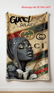 Gucci Opulent Noir Tapestry Golden Drop Gucci throw Blanket IMG_2710